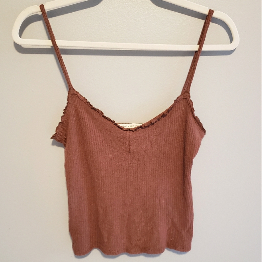 Urban Outfitters x Project Social T Ribbed Ruffle Tank